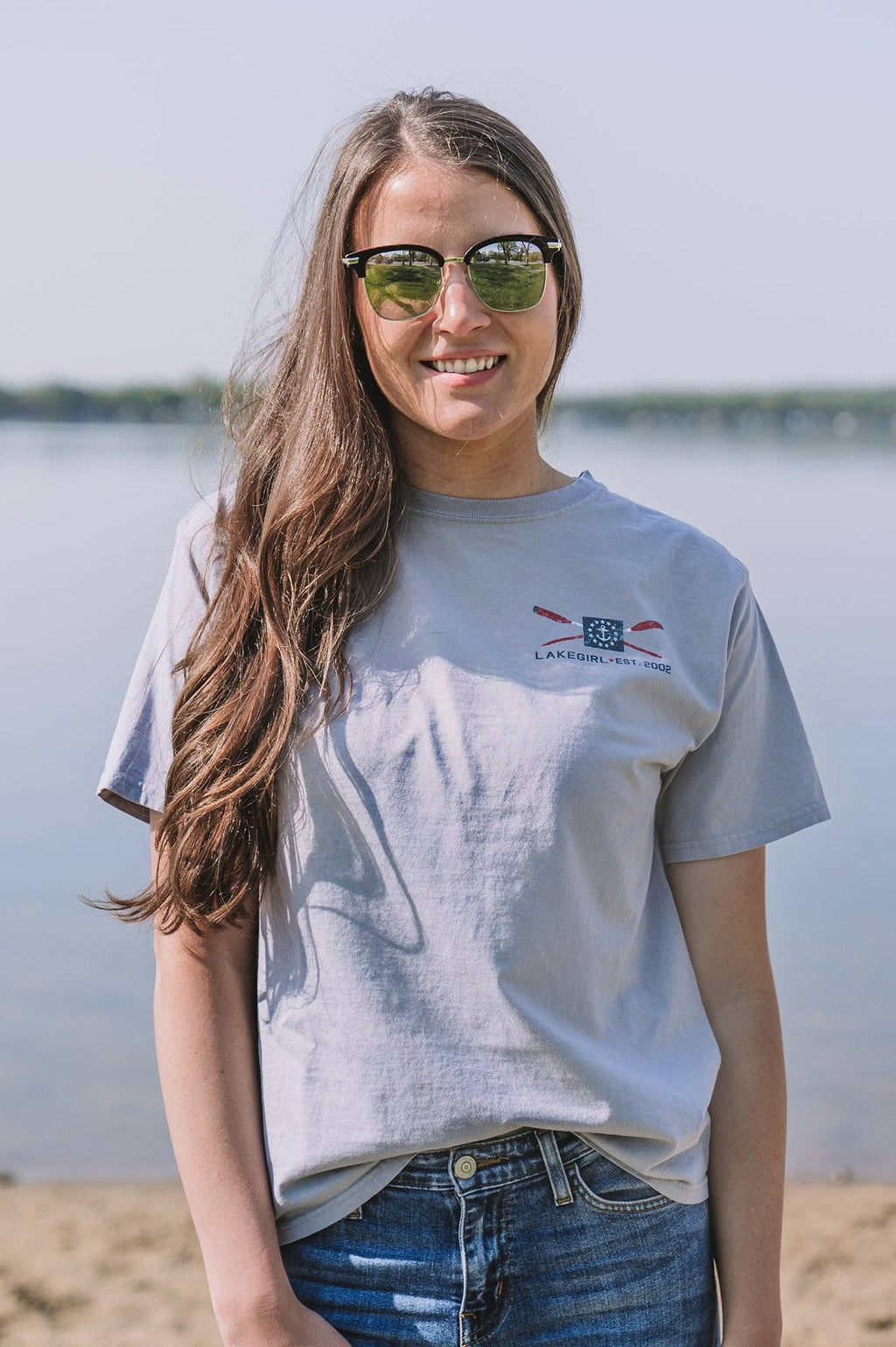 Patriotic Oars Flag Tee