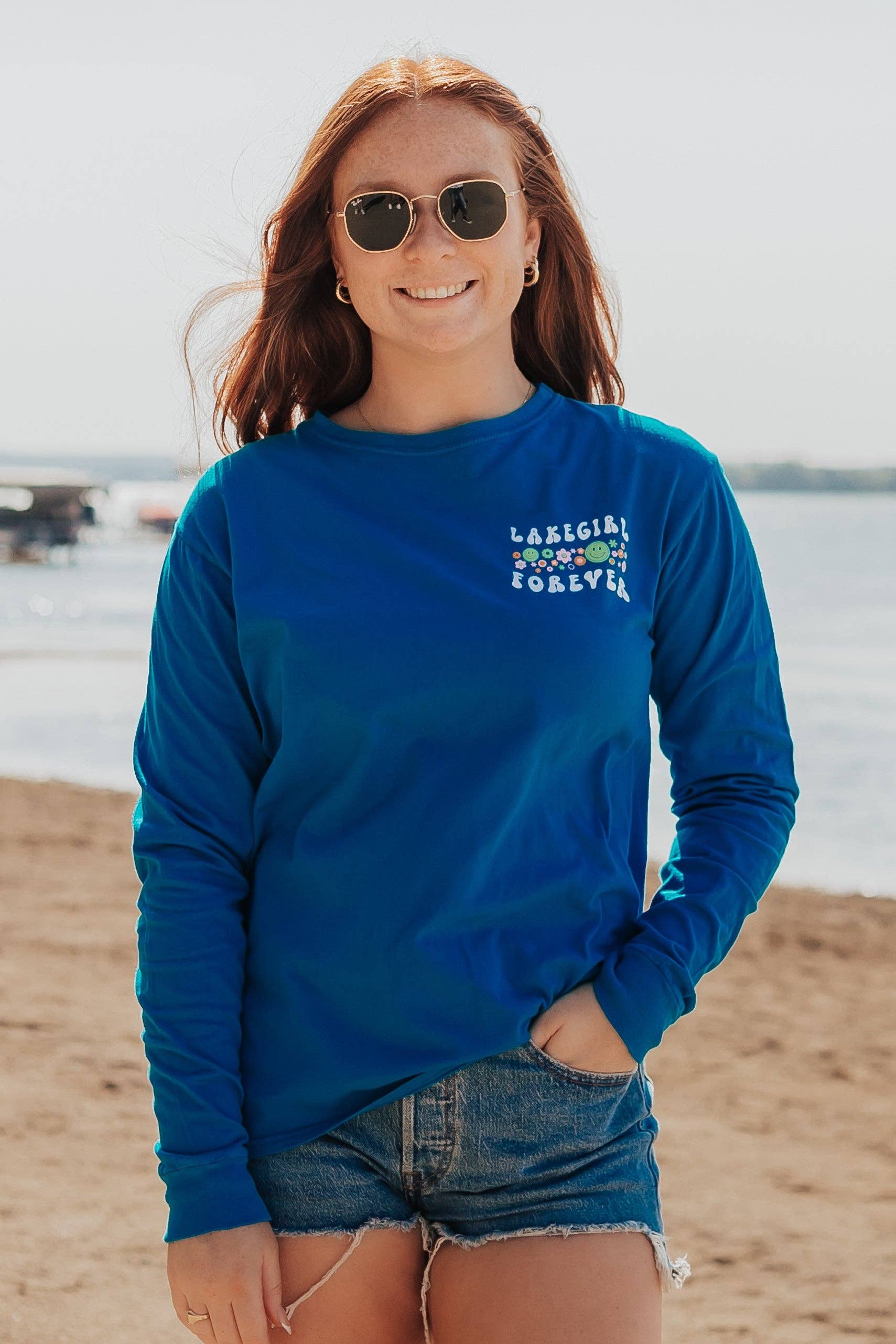 Ringspun Long Sleeve in Hawaiian Blue