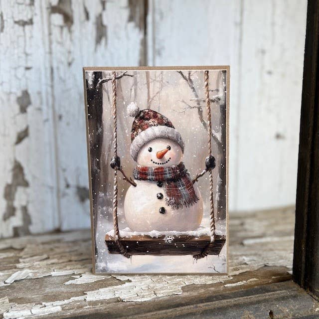 HMK1018B Swinging Snowman Block
