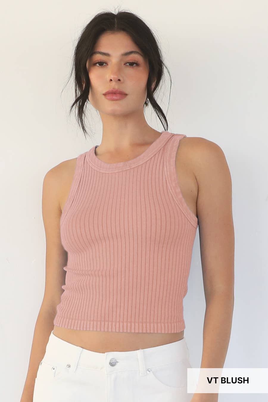 Vintage Wide Ribbed Tank Top