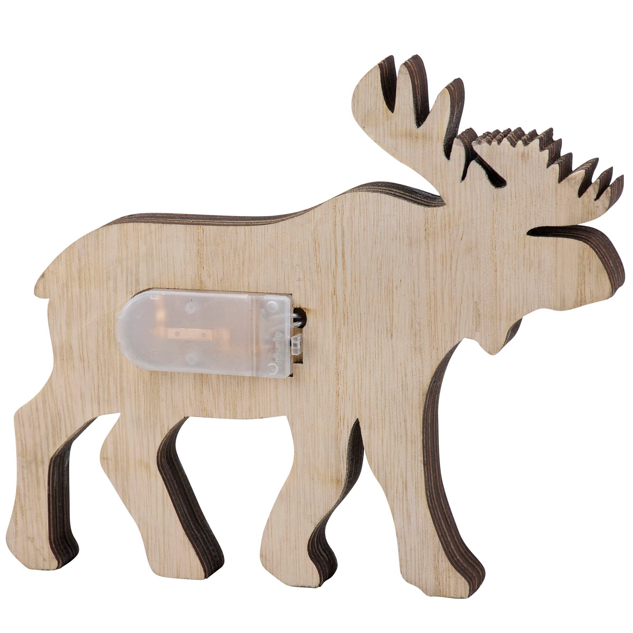 Lighted Moose Sitter