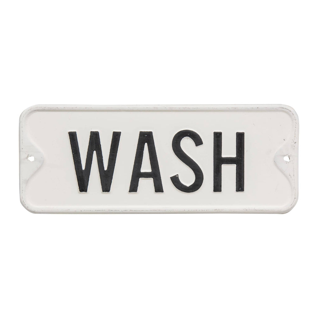 Wash Farmhouse Metal Sign