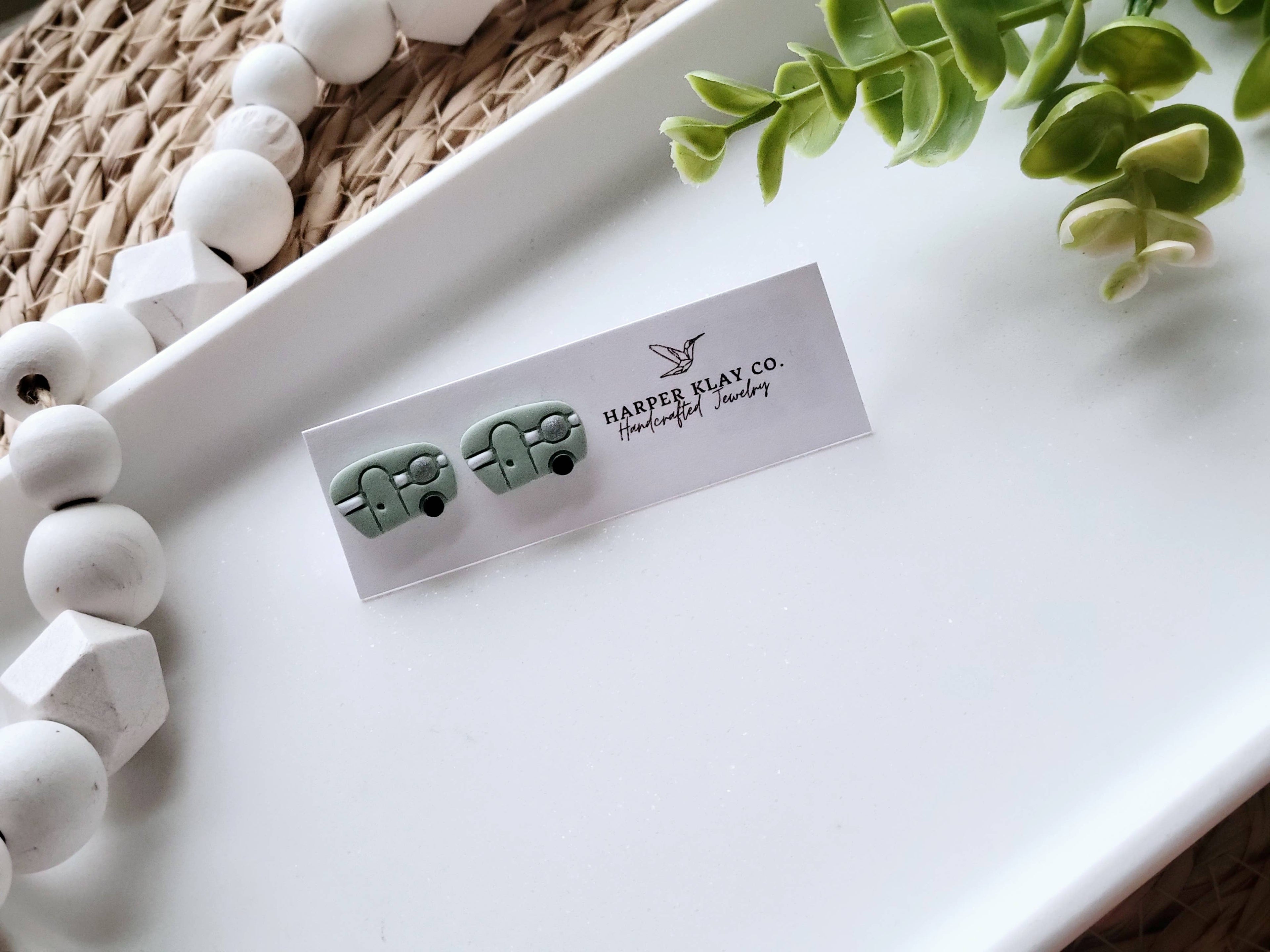 The Camper Studs- Polymer Clay Stud Earrings
