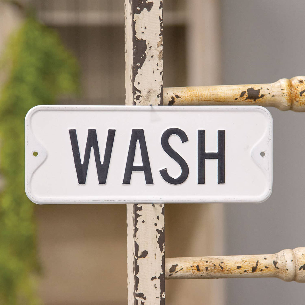 Wash Farmhouse Metal Sign