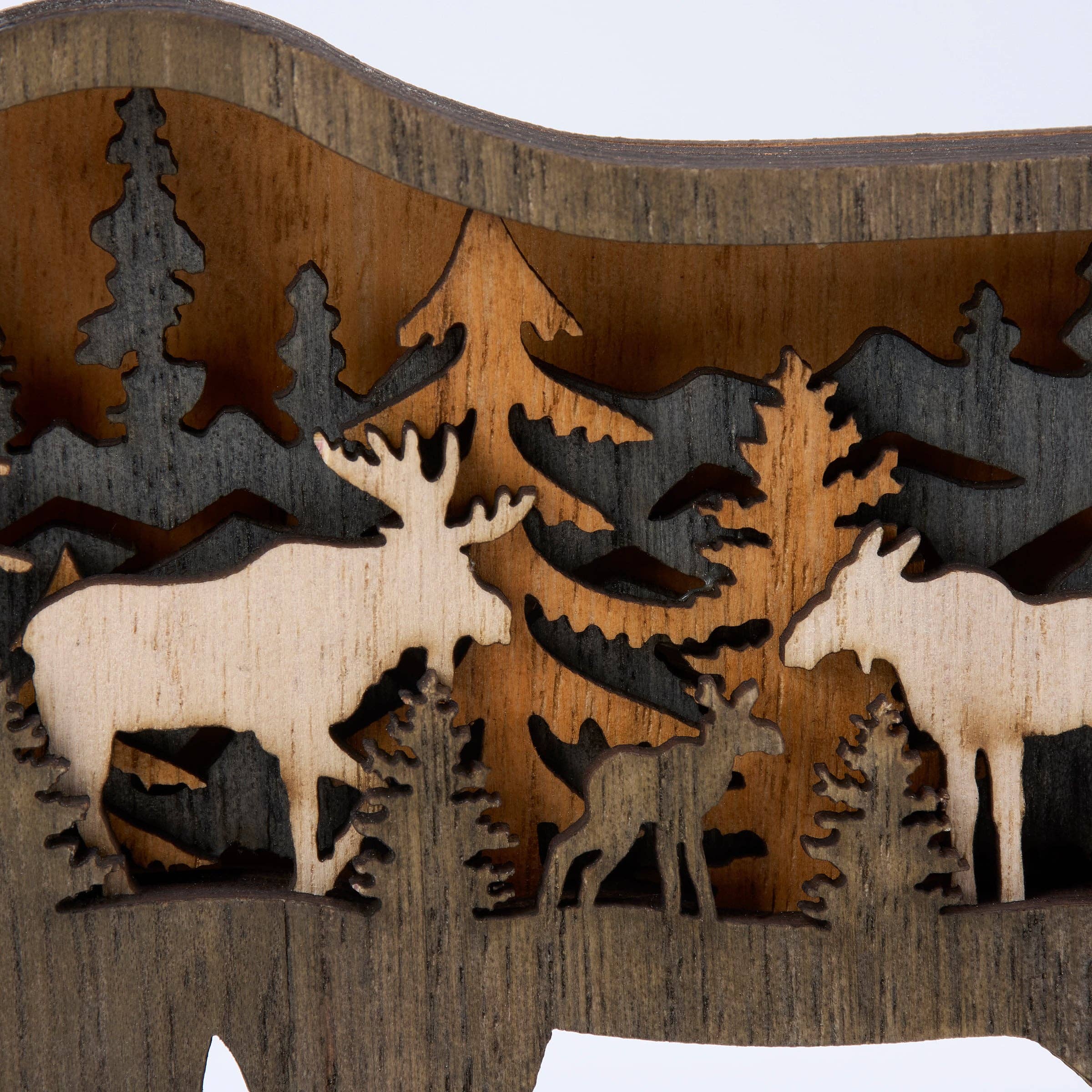 Lighted Moose Sitter
