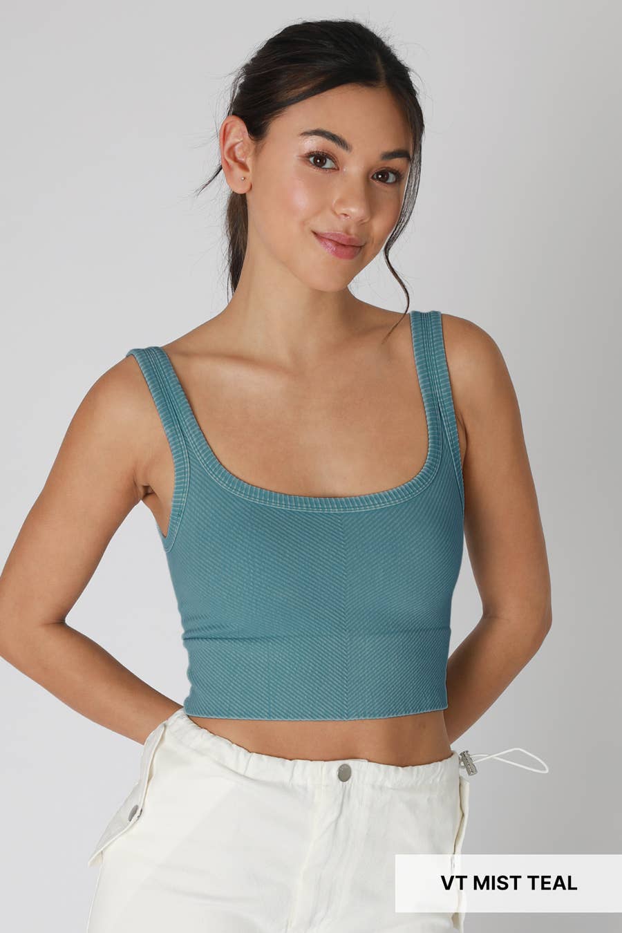 Vintage Chevron Crop Top