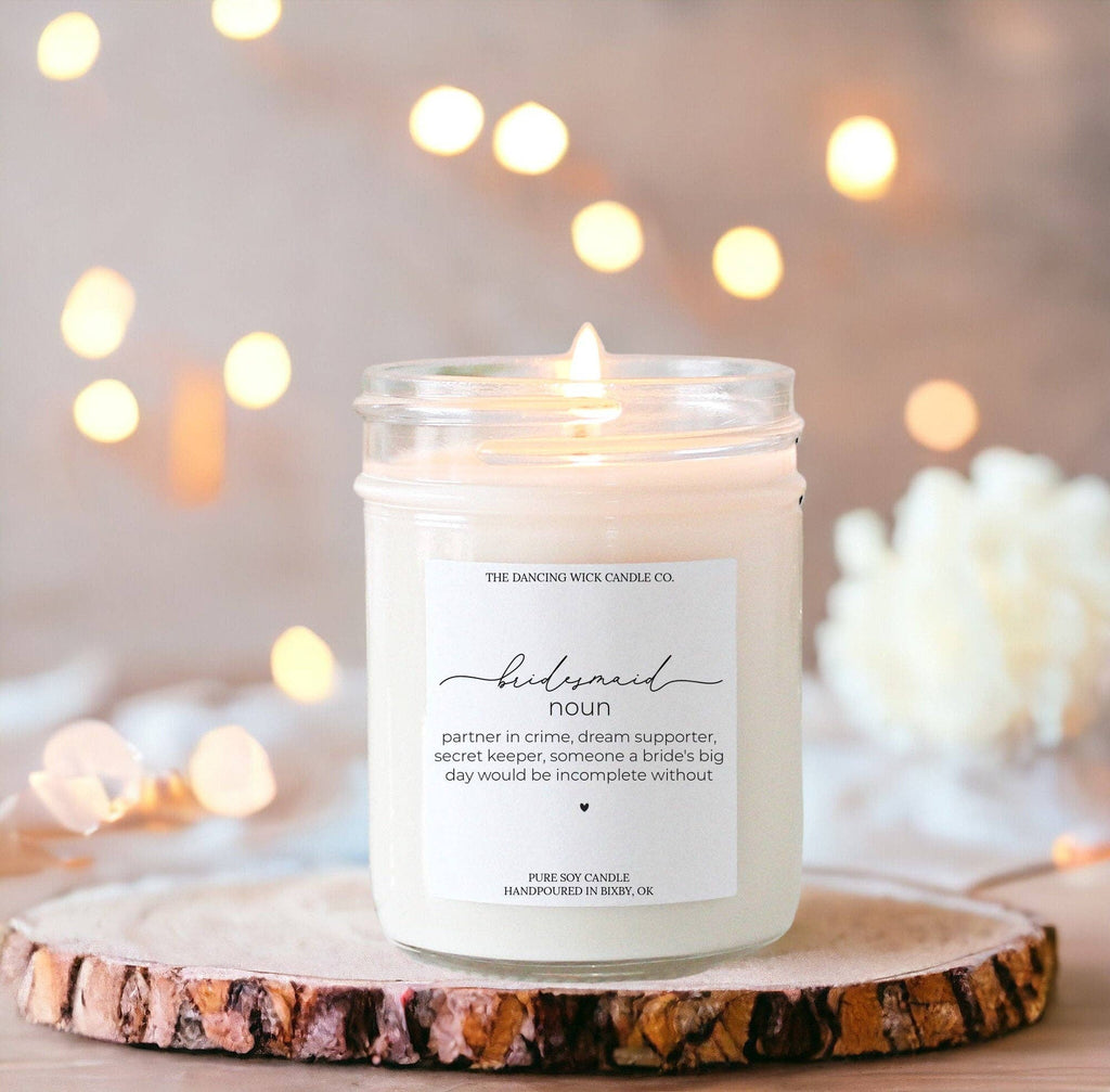 Bridesmaid Gift Candle / Wedding Cake Scent