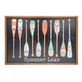 18X12 Custom Lake Sign With Paddles - River Sign