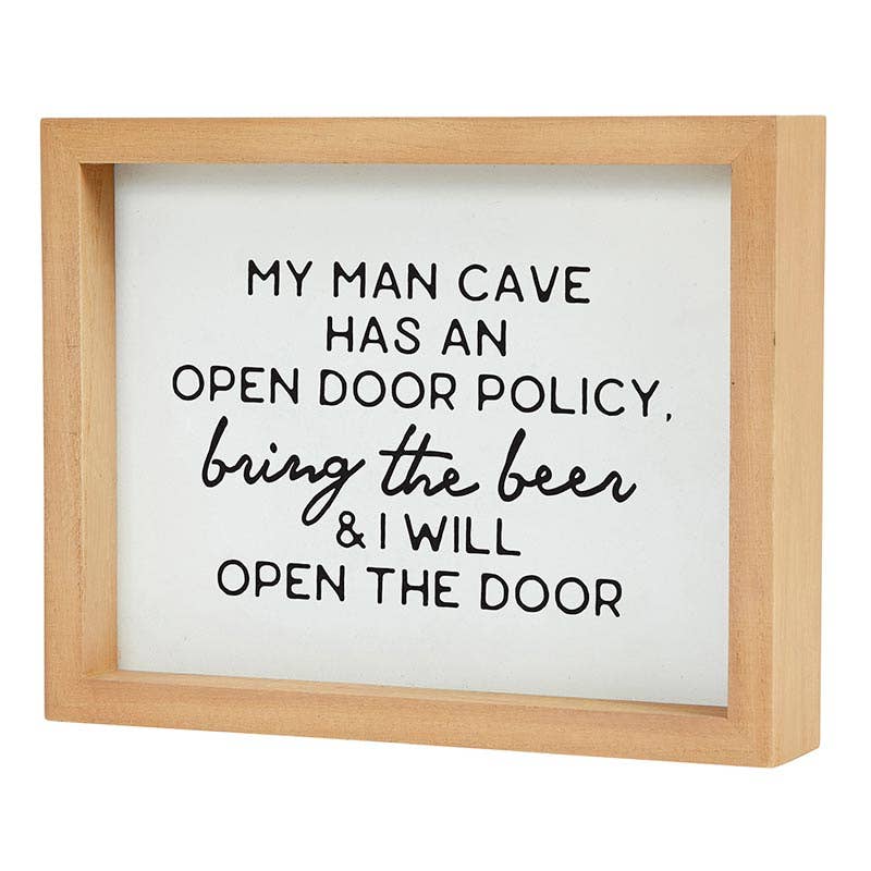 Man Cave Framed Sign