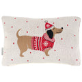 Winter Dachshund Pillow