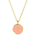 Minimal Cross Medallion Necklace