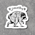 Jimothy Racoon Sticker