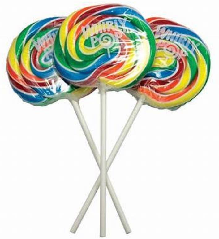 Whirly Pop Nostalgic Rainbow Lollipop 3 Inch 🍭