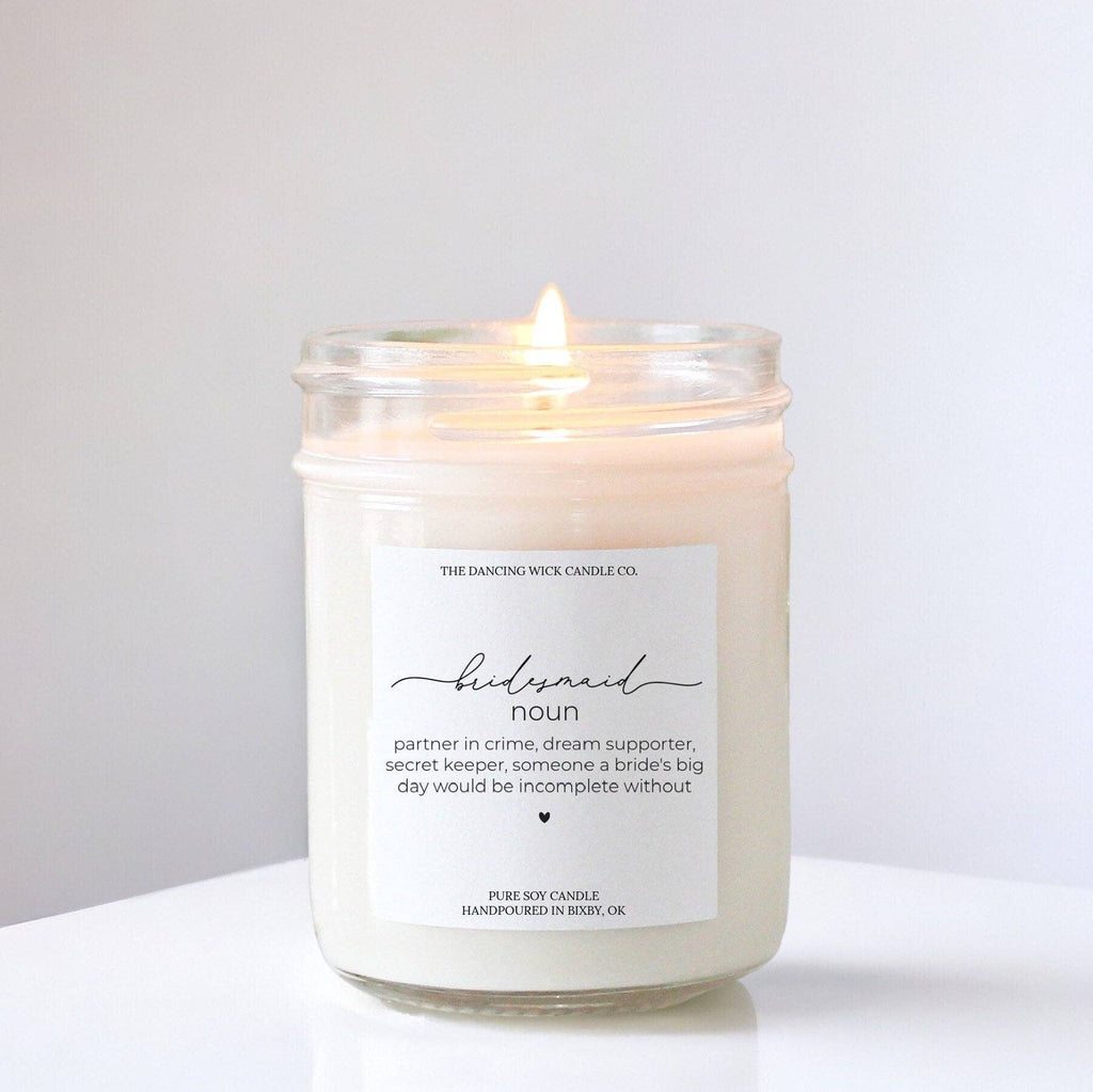 Bridesmaid Gift Candle / Wedding Cake Scent