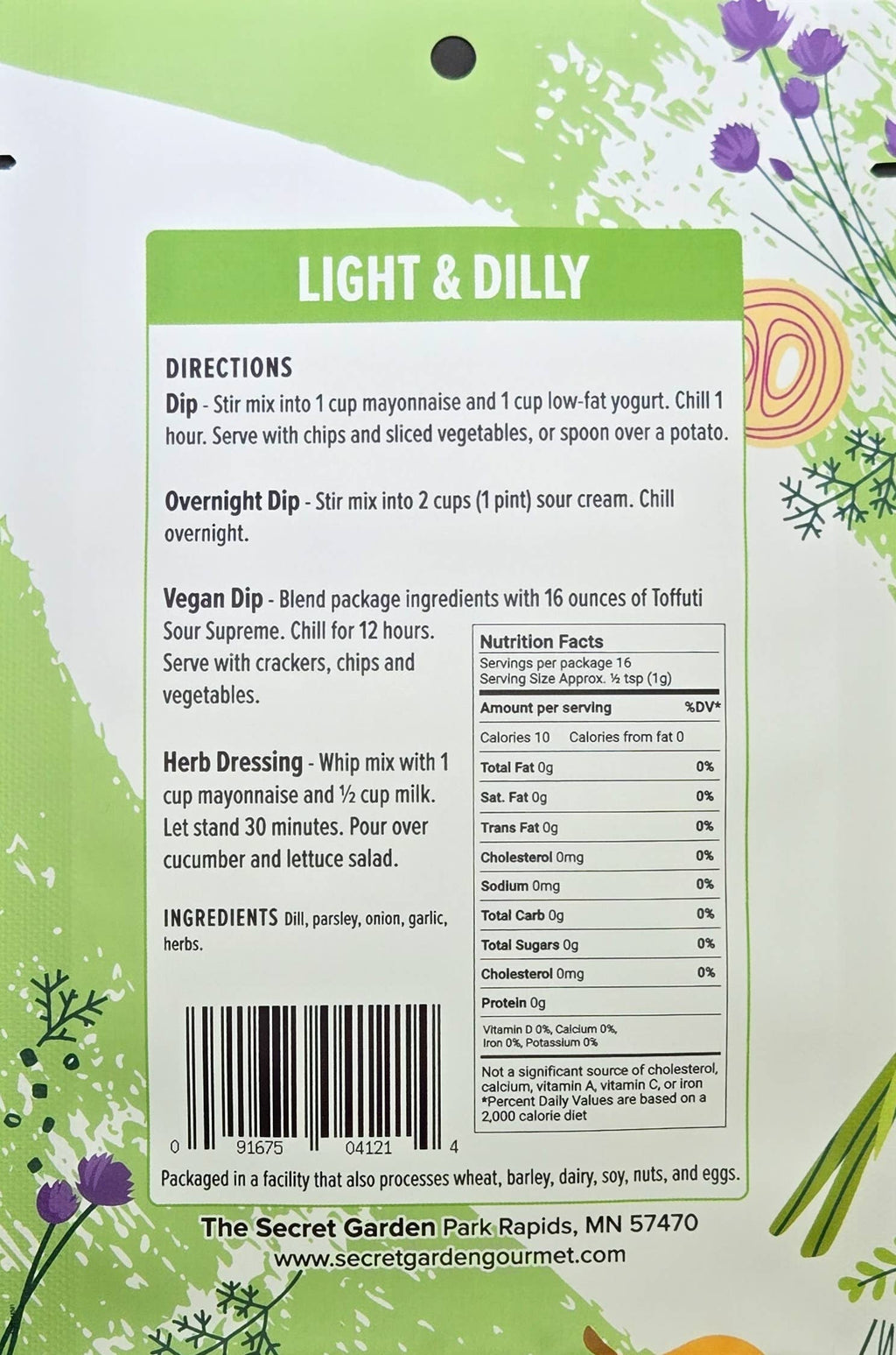 Chive Dill Dip Mix