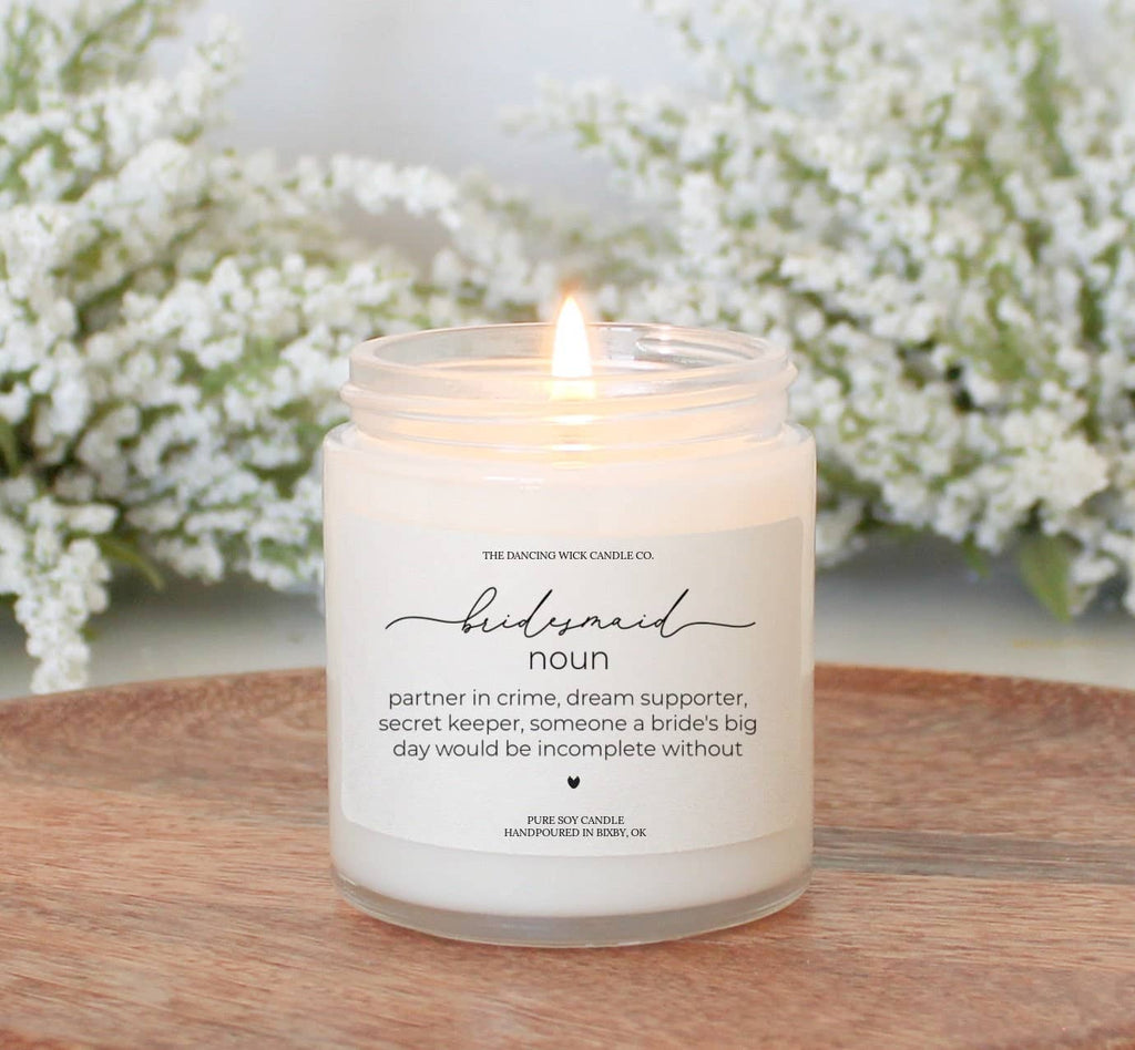 Bridesmaid Gift Candle / Wedding Cake Scent
