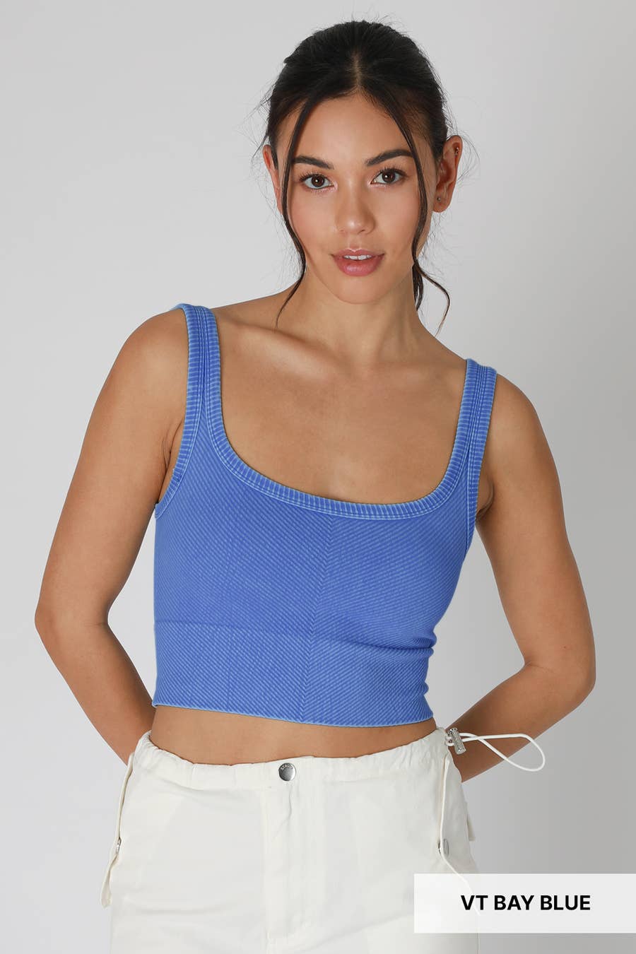 Vintage Chevron Crop Top