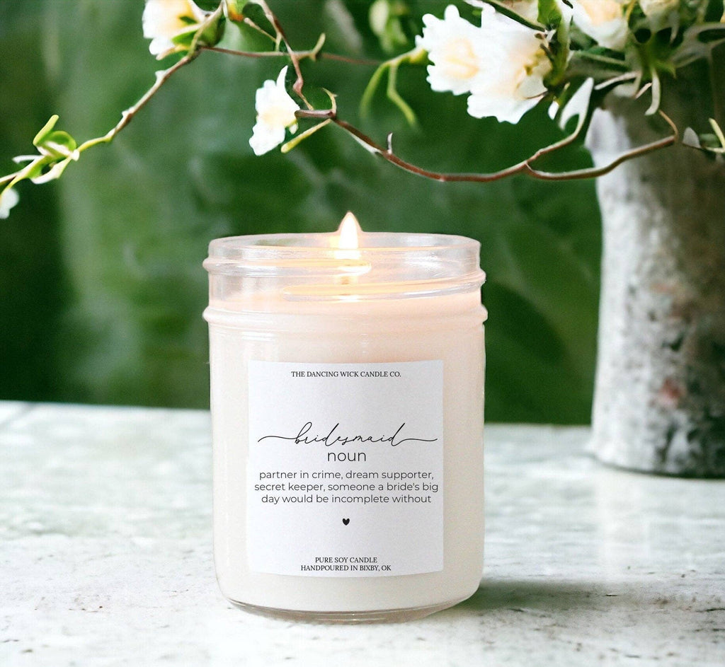 Bridesmaid Gift Candle / Wedding Cake Scent