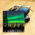 Northern Lights Wooden Coaster
