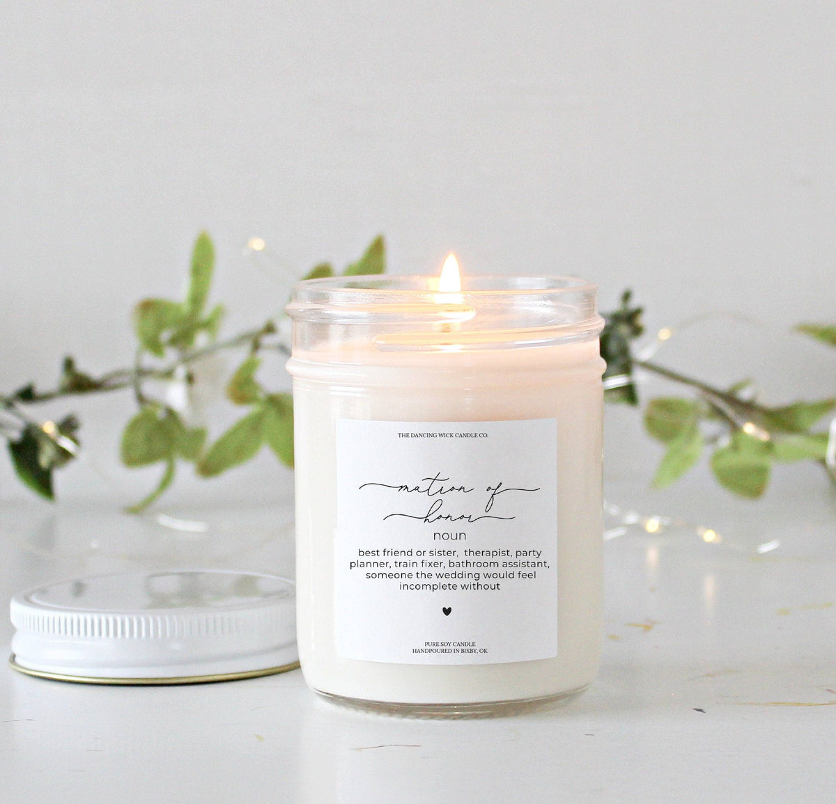 Matron of Honor Gift Candle / Wedding Cake Scent