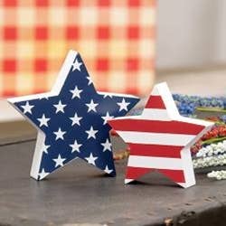 2/Set, Stars & Stripes Star Sitters
