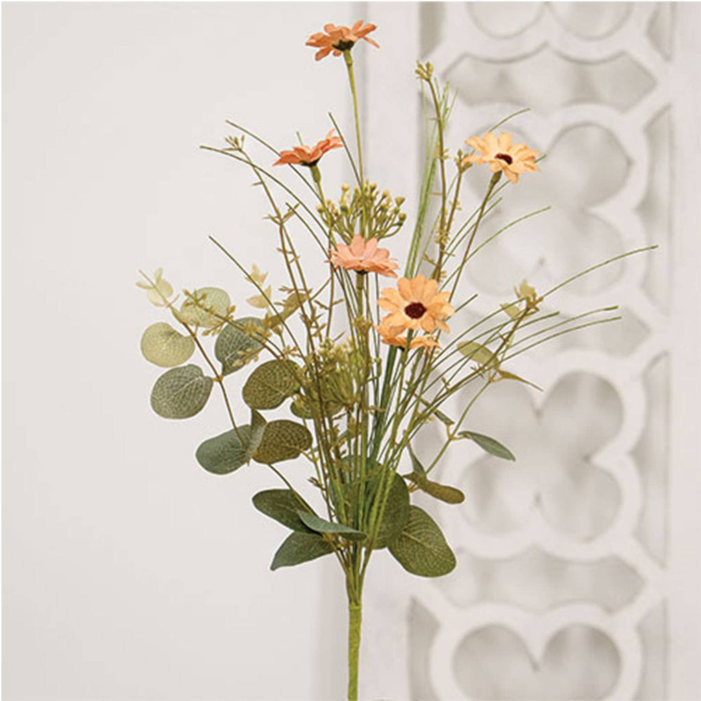 Cottage Blush Daisy & Eucalyptus Spray