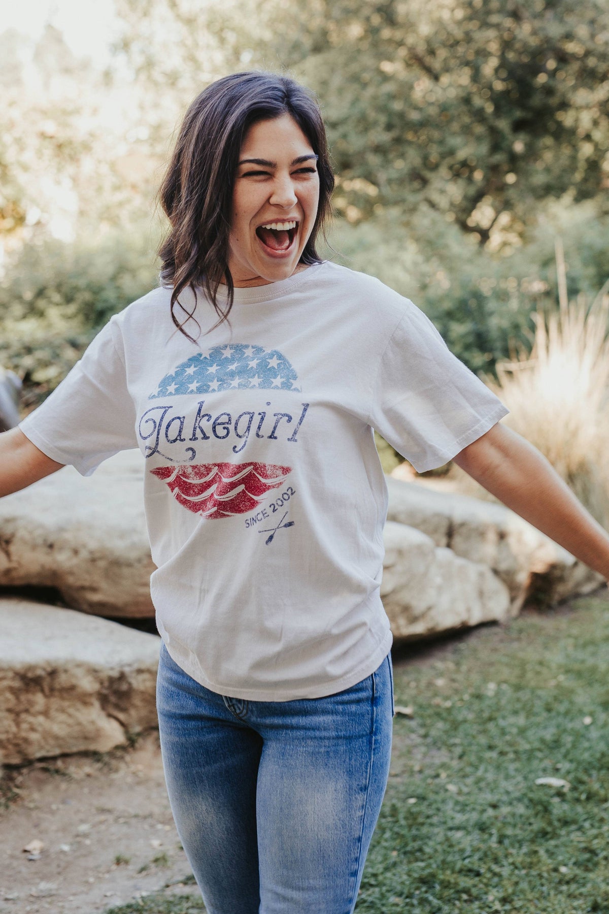 Stars and Waves Ringspun Tee
