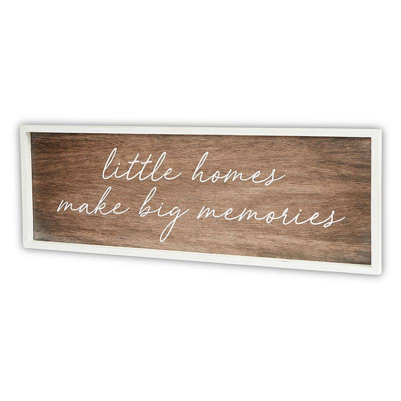Dark Wood Sign - Little homes