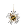9" Diameter Wire Bee Flower Wall Décor