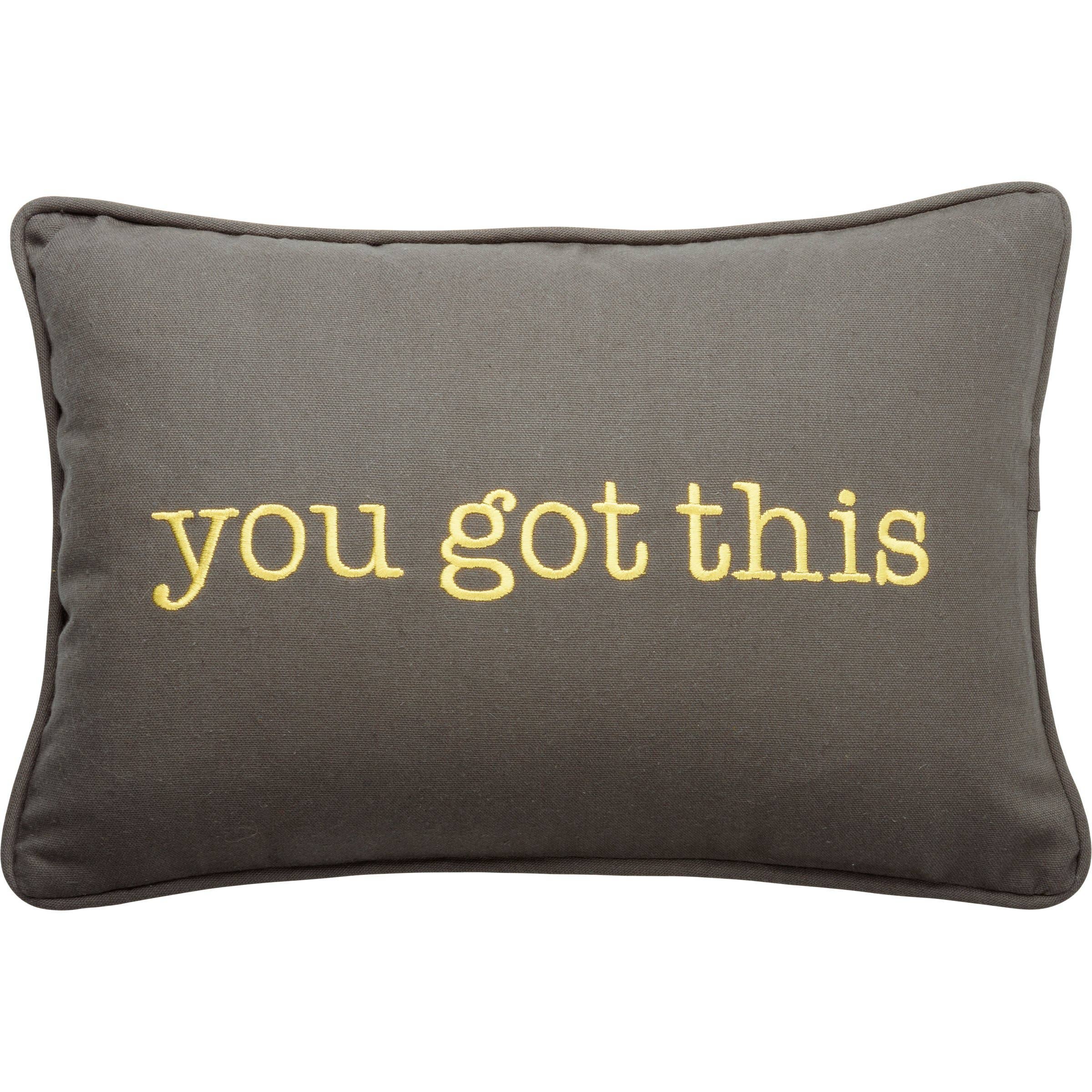 You Got This Plaid Pillow