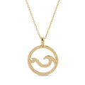 Sale - Double Wave Pendant Necklace