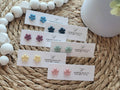 The Flower Studs- Polymer Clay Stud Earrings