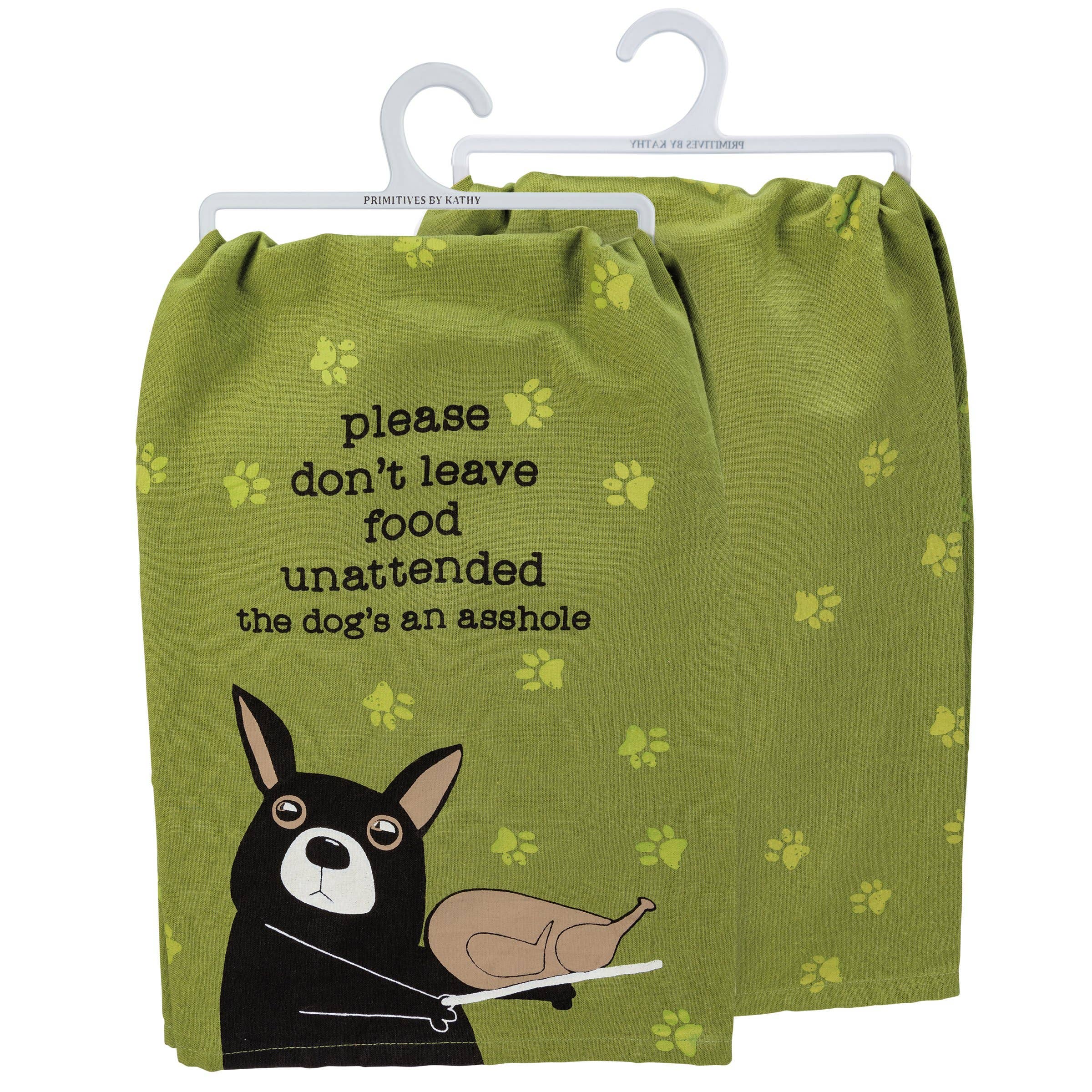 Please Don't Leave Food Unattended Kitchen Towel