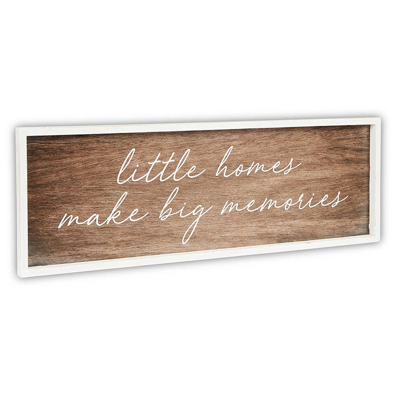 Dark Wood Sign - Little homes