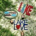 Lake wind chime Lake Life boating summer fun metal bell USA