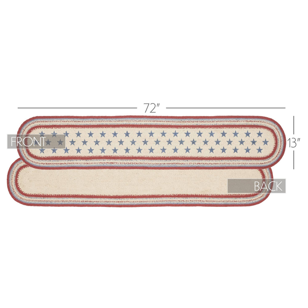 Celebration Jute Oval Table Runner 13x72