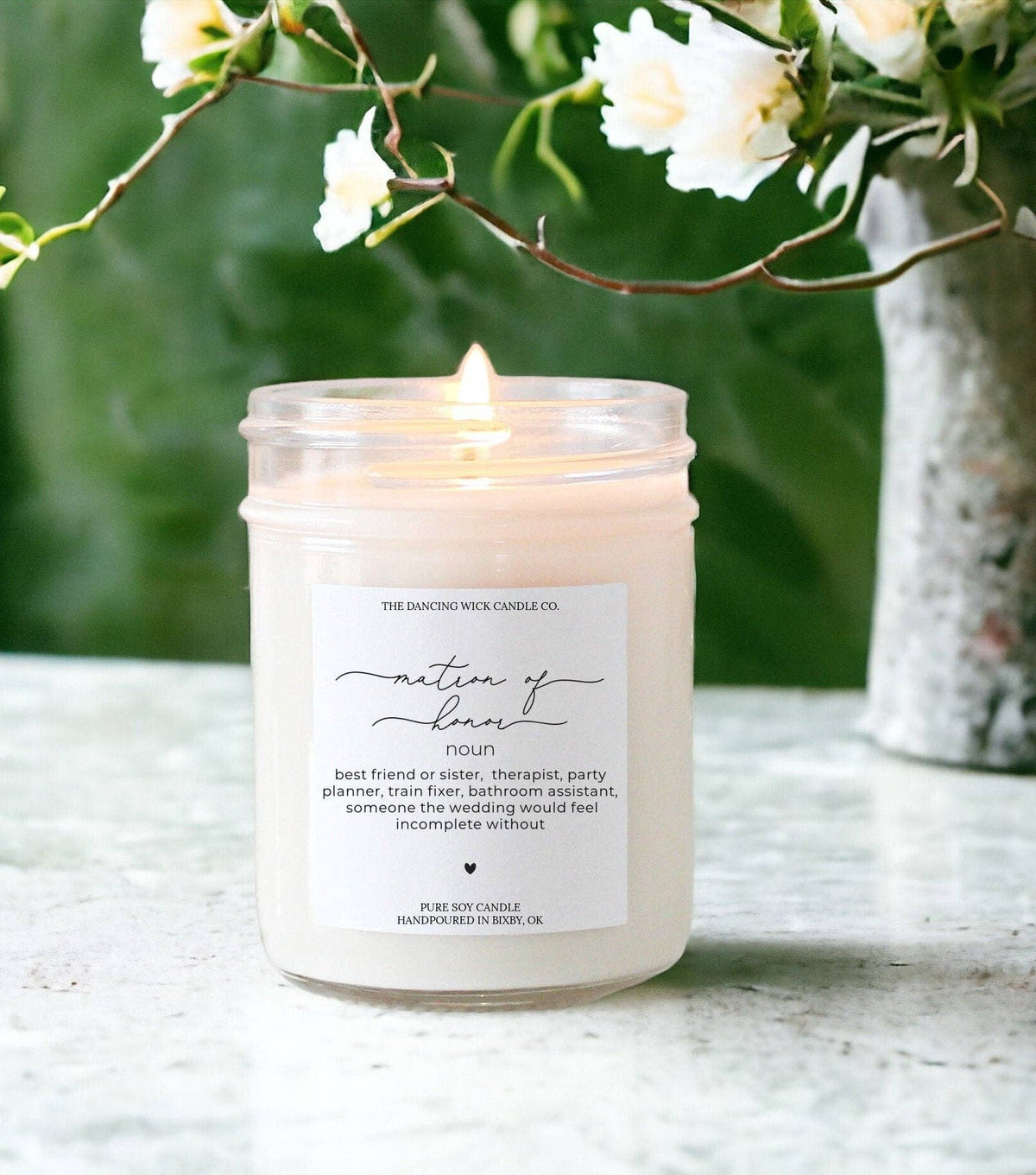 Matron of Honor Gift Candle / Wedding Cake Scent
