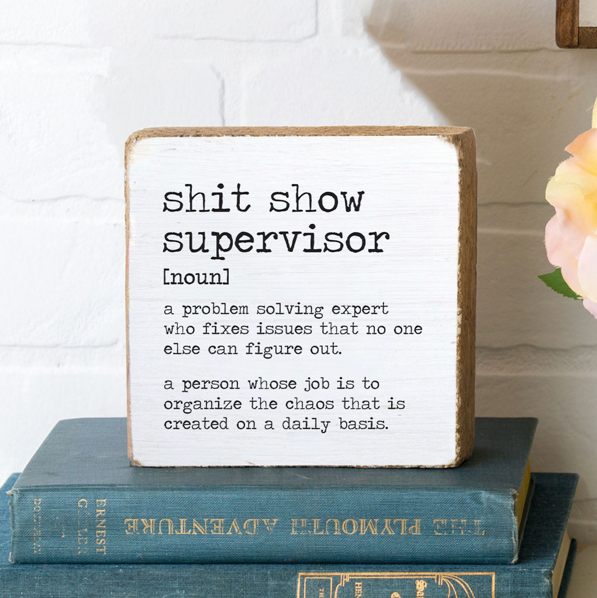 Shit Show Supervisor Definition Block Sign
