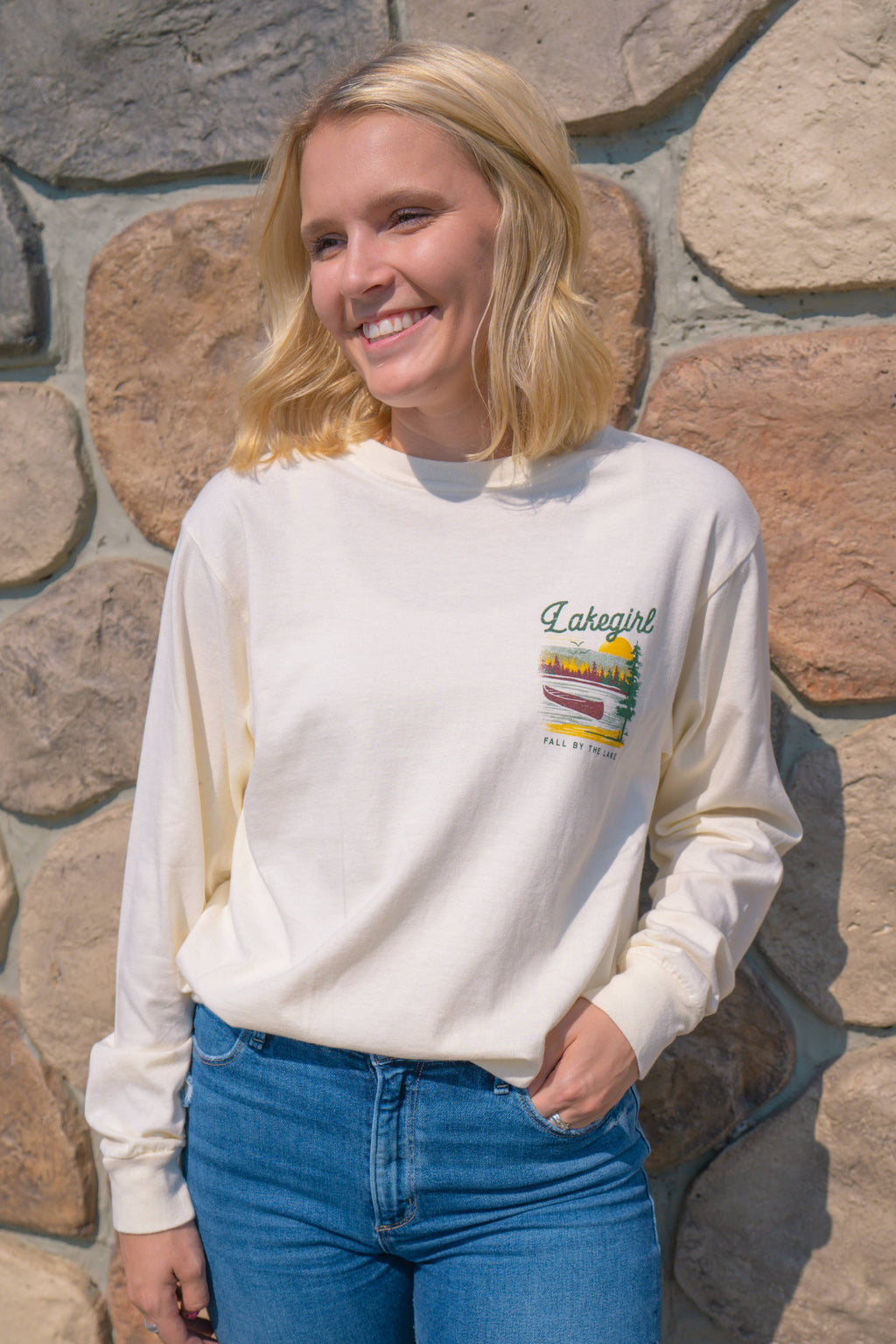 Fall Canoe Long Sleeve in Ivory