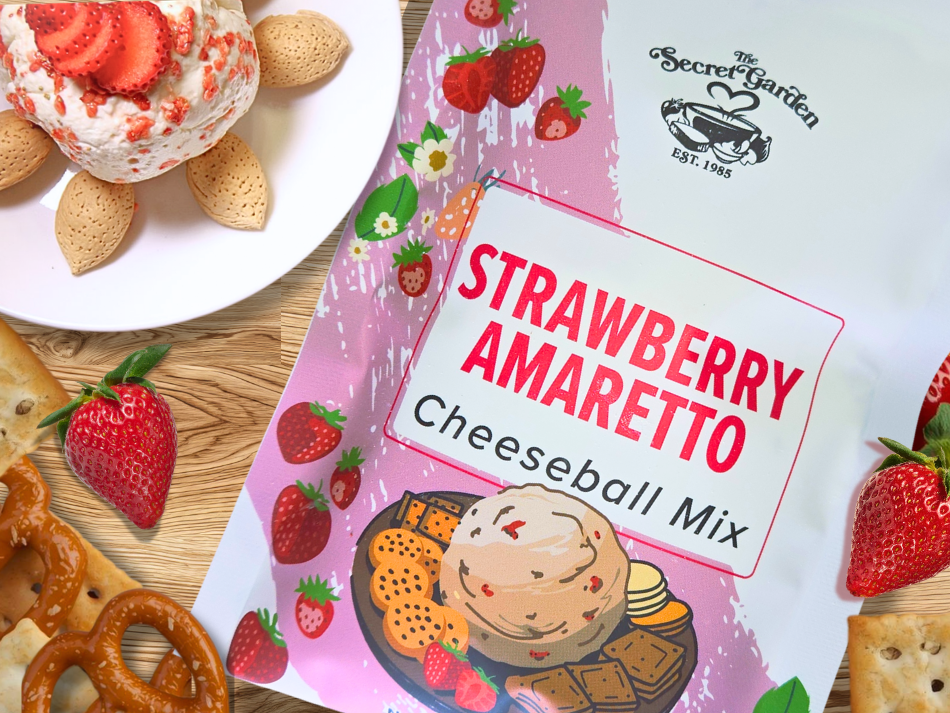 Strawberry Amaretto Dessert Cheeseball-Dip Mix