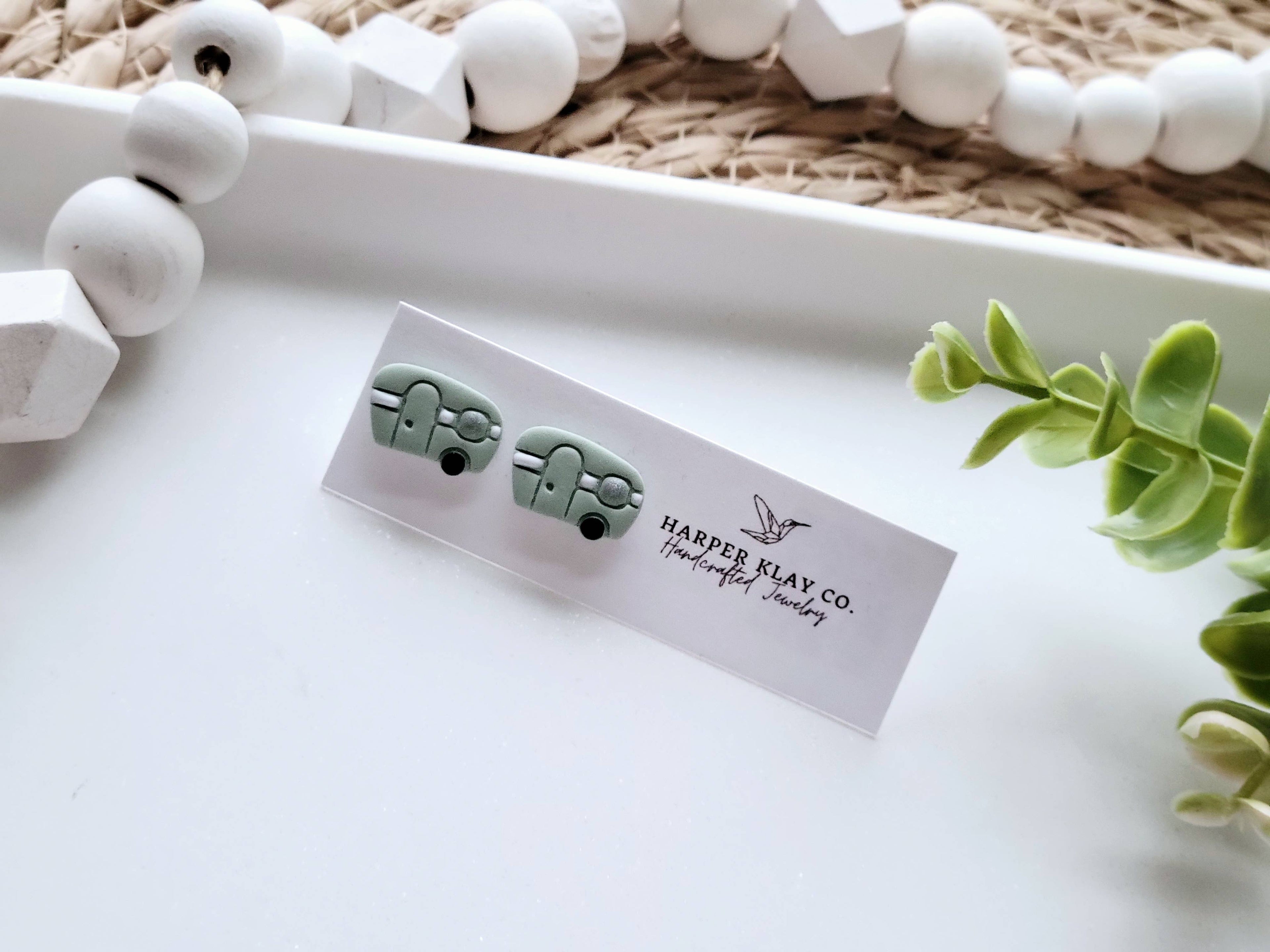 The Camper Studs- Polymer Clay Stud Earrings