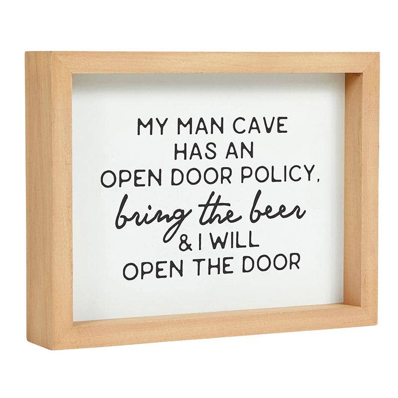 Man Cave Framed Sign