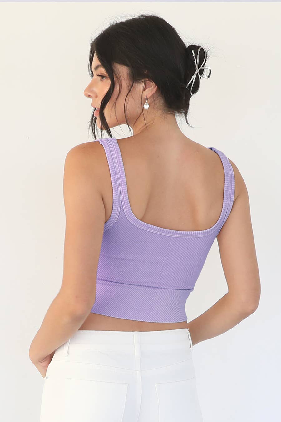 Vintage Chevron Crop Top
