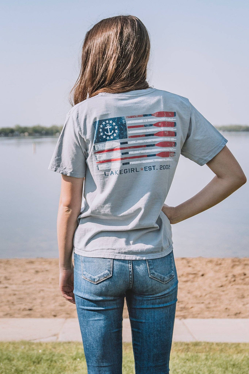 Patriotic Oars Flag Tee