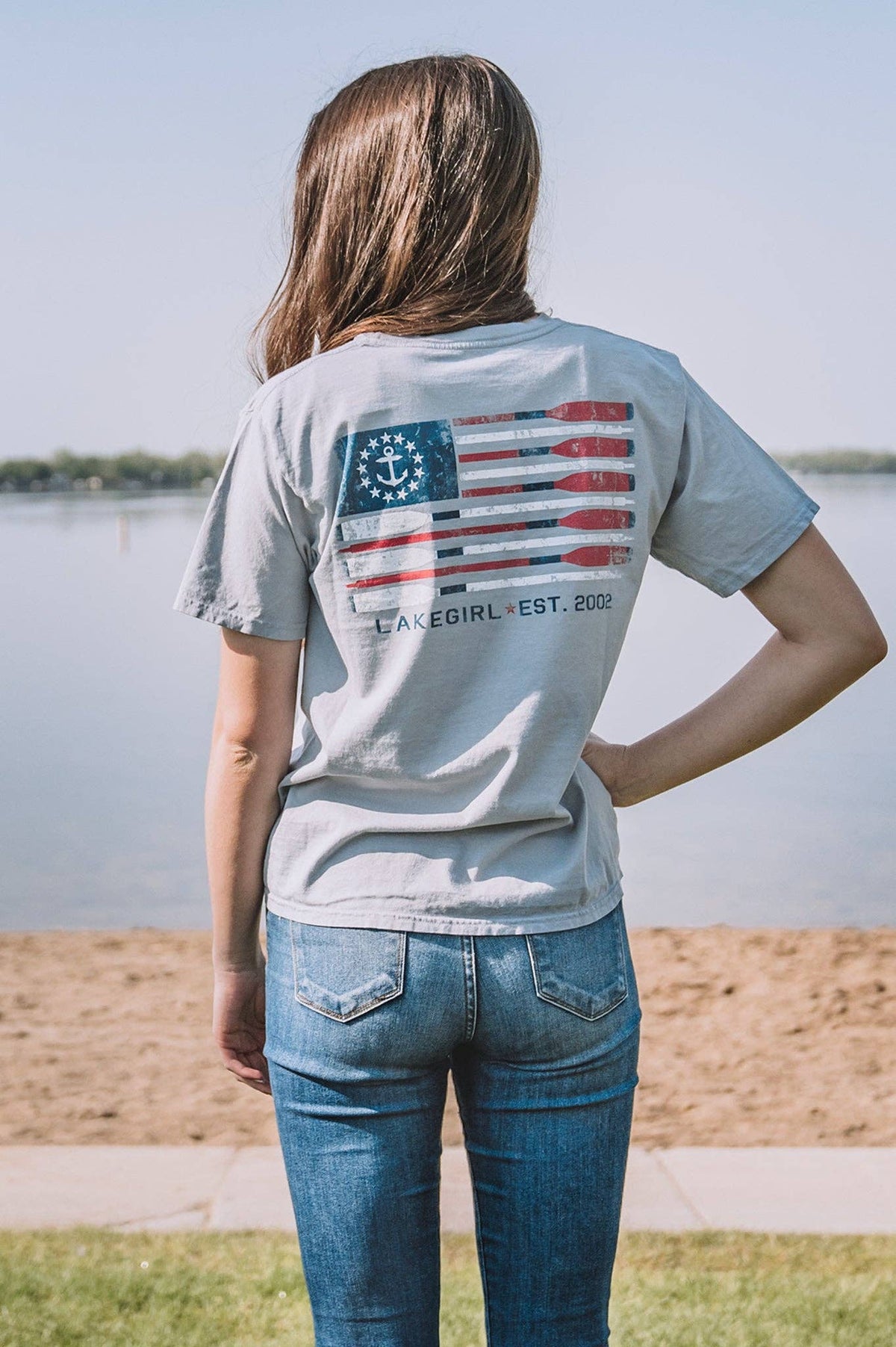Patriotic Oars Flag Tee