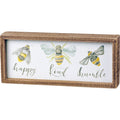 Bees Inset Box Sign