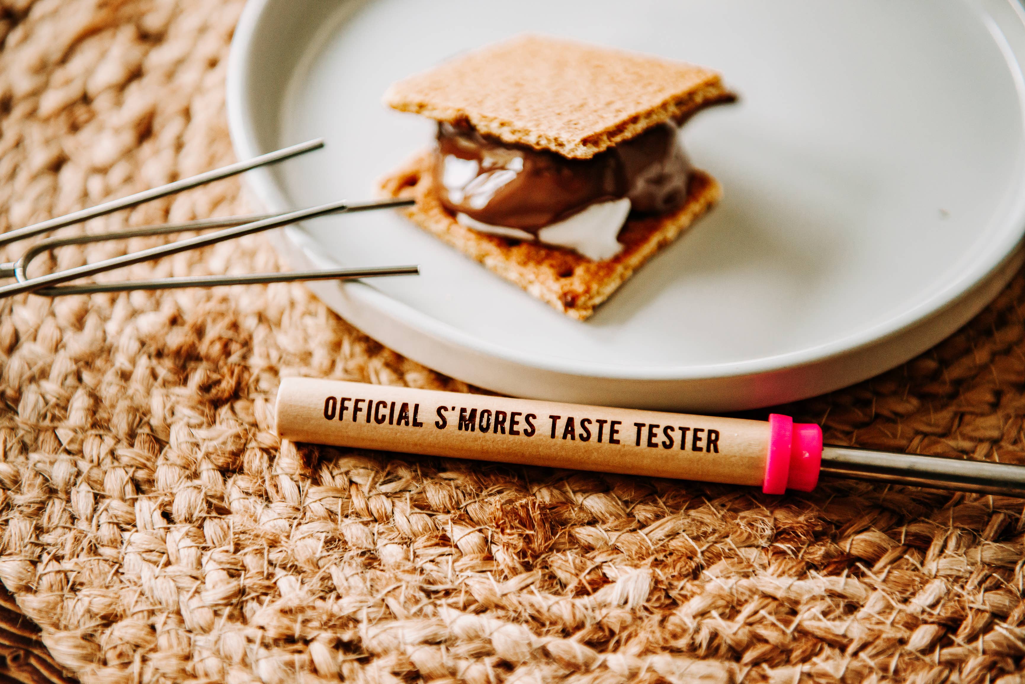 Engraved Campfire Roasting Fork - Fire Pit Marshmallow Fork
