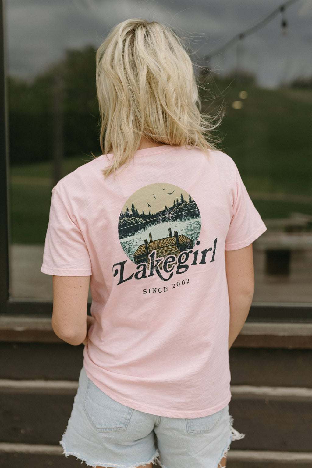 Dyed Slub Tee in Rose Quartz