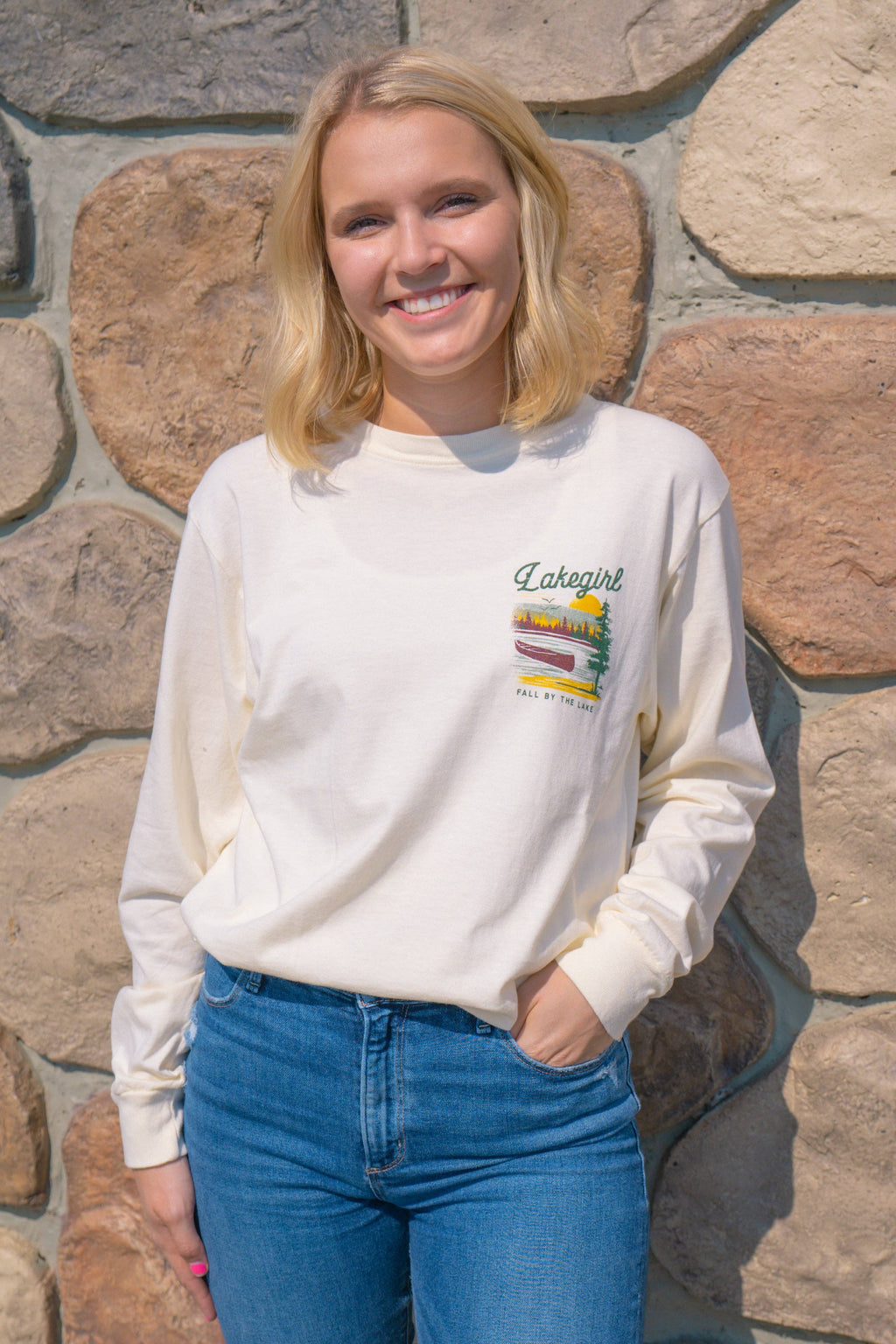 Fall Canoe Long Sleeve in Ivory