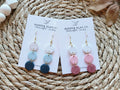 The Triple Circle Set- Polymer Clay Dangle Earrings